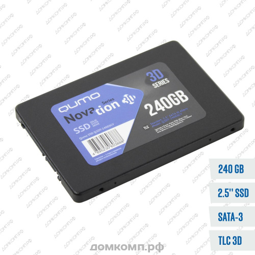 Накопитель SSD 2.5" 240 Гб QUMO Novation [Q3DT-240GSCY]